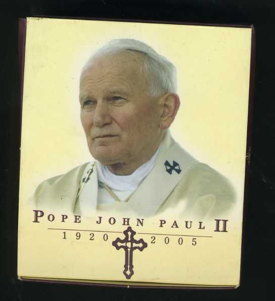 Thumbnail for 2005 Pope John Paul II Coloured 1oz Silver Proof Coin