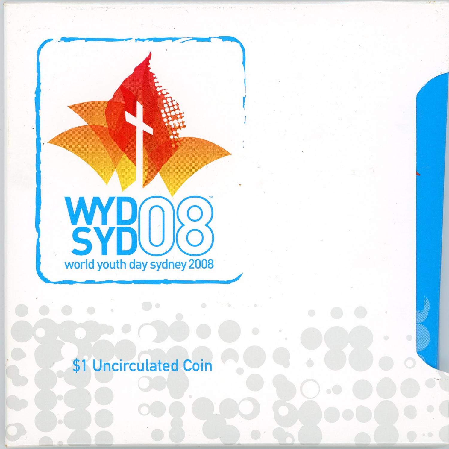 Thumbnail for 2008 $1 Uncirculated Coin - World Youth Day Sydney