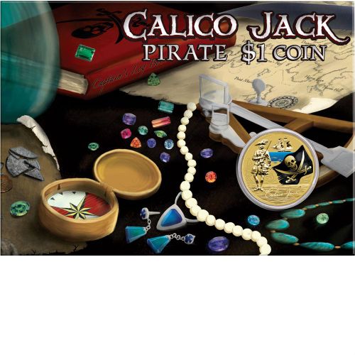 Thumbnail for 2011 Pirate Coloured $1 Uncirculated Coin - Calico Jack