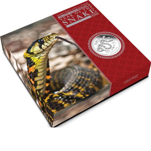 Thumbnail for 2013 Australian 1oz Silver Proof Coin - Year of the Snake