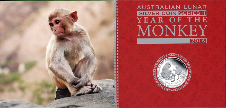 Thumbnail for 2016 Australian Lunar Series II Year of the Monkey 3 Coin Proof Set