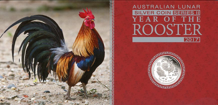 Thumbnail for 2017 Australian Lunar Series II Year of the Rooster 3 Coin Proof Set