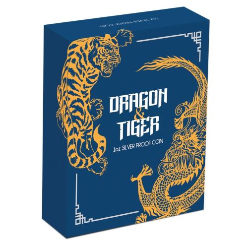 Thumbnail for 2019 Dragon & Tiger 1oz Silver Proof Coin
