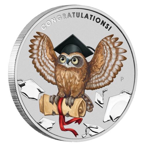 Thumbnail for 2019 Graduation 1oz Coloured Silver Coin