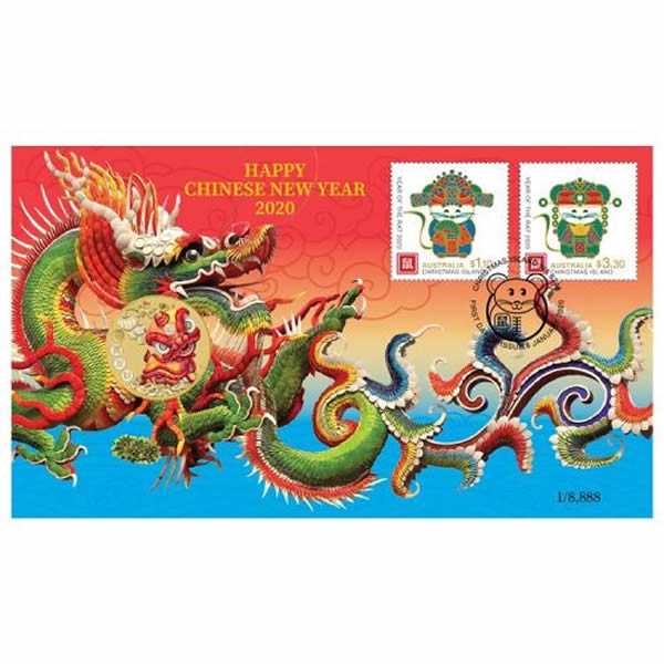 Thumbnail for 2020 Issue 02 Chinese New Year Stamp and Coin Cover PNC