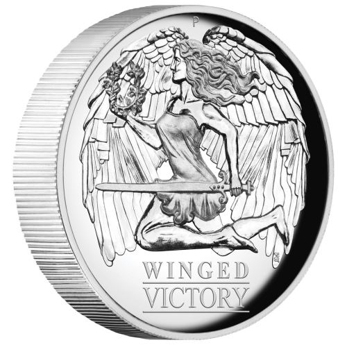 Thumbnail for 2021 Winged Victory 1oz Silver Proof High Relief Coin