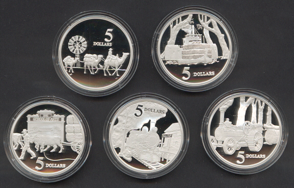 Thumbnail for 1997 Masterpieces in Silver Proof Set The Opening of the Continent