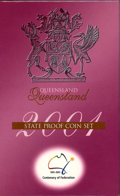Thumbnail for 2001 Federation Three Coin Proof Set - Queensland