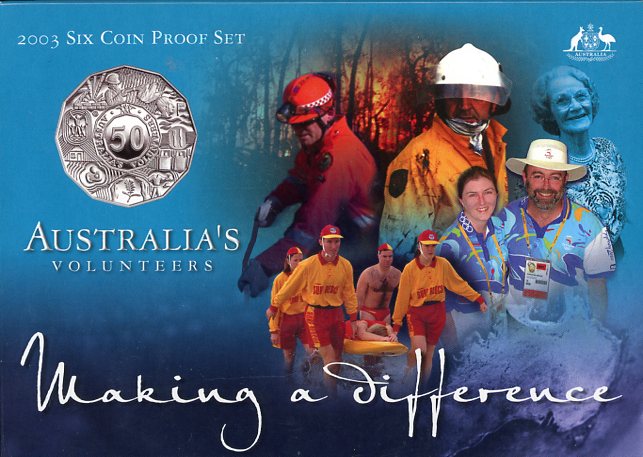 Thumbnail for 2003 Six Coin Proof Set - Australia's Volunteers