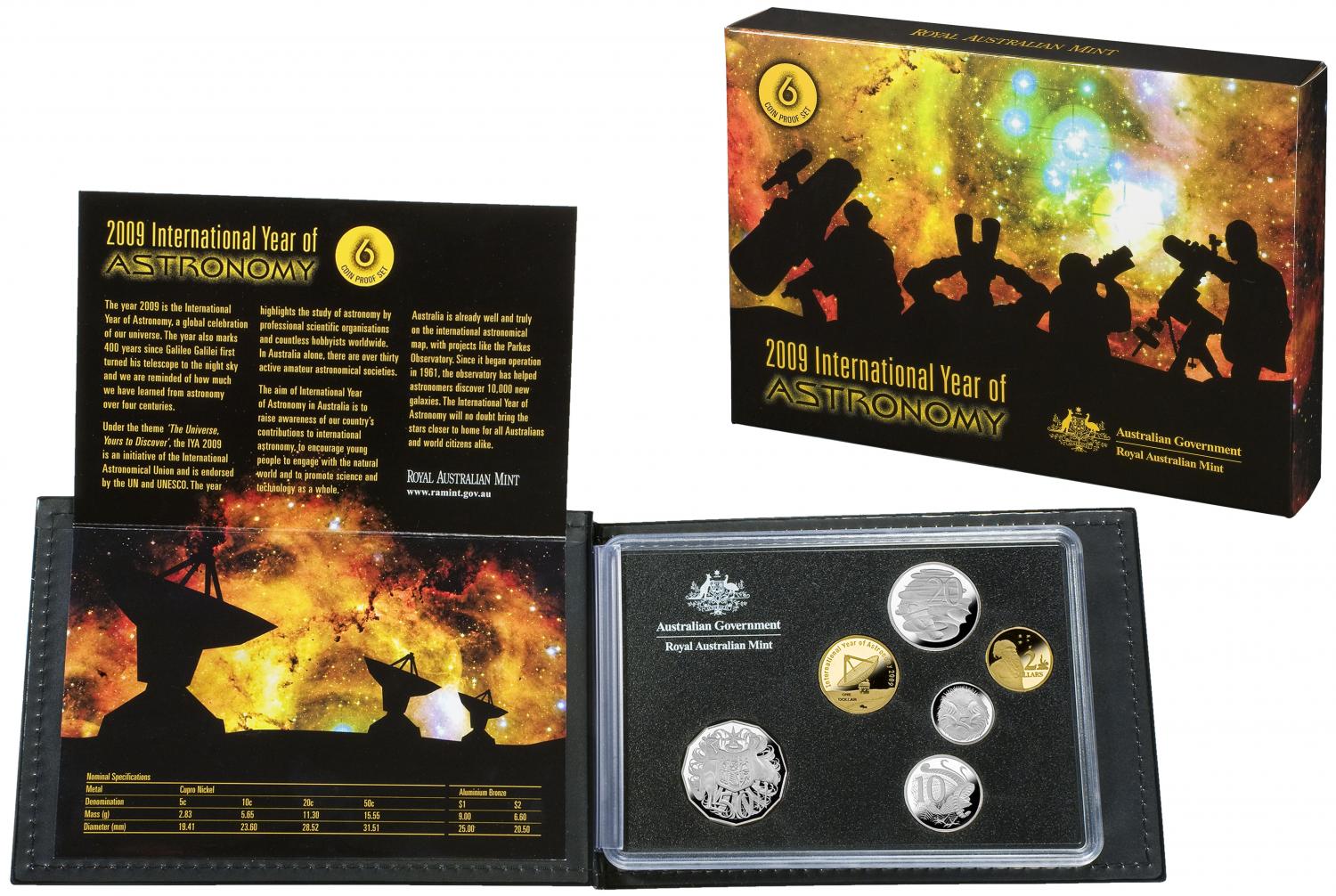 Thumbnail for 2009 International Year of Astronomy  - Six Coin Proof Set 