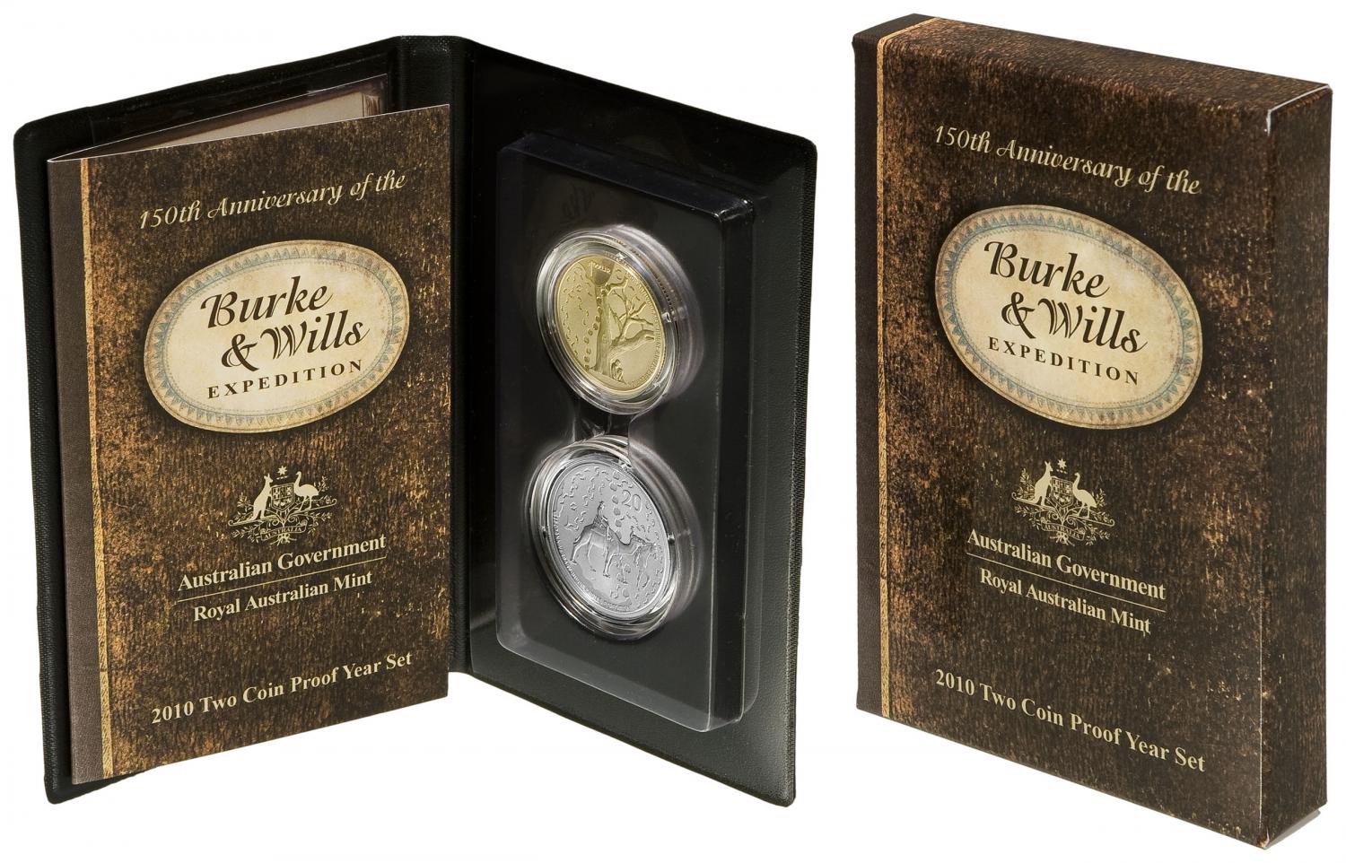Thumbnail for 2010 Two Coin Proof Set - 150th Anniversary of the Burke & Wills Expedition
