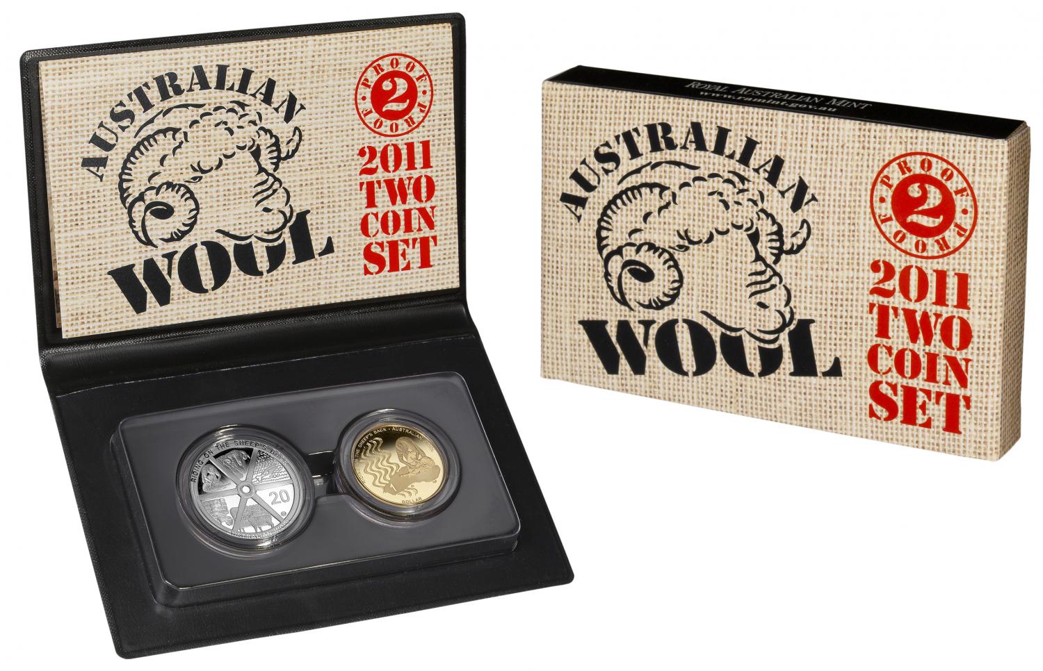 Thumbnail for 2011 Two Coin Proof Set - Australian Wool