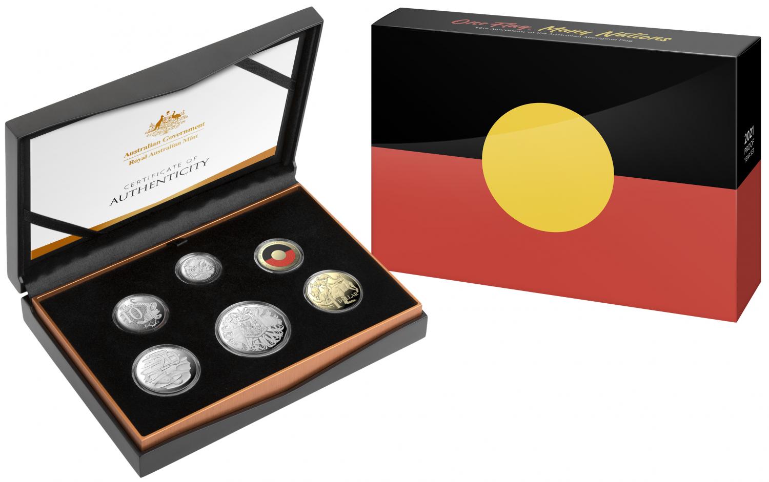 Thumbnail for 2021 Six Coin Proof Year Set - 50th Anniversary of the Australian Aboriginal Flag