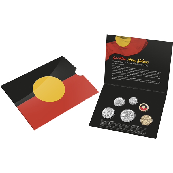 Thumbnail for 2021 Six Coin Uncirculated year Set - 50th Anniversary of the Australian Aboriginal Flag