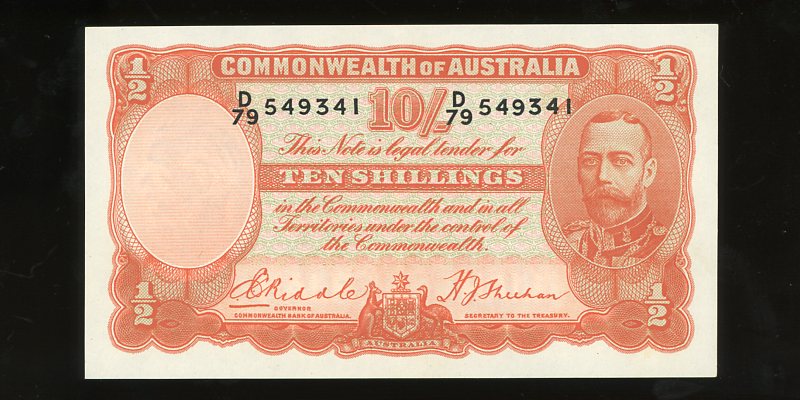 Thumbnail for 1936 Ten Shillings D79 549341 gEF