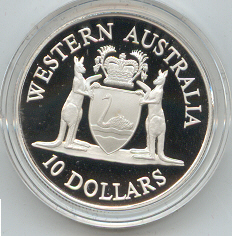 Thumbnail for 1990 State Series Proof $10 - Western Australia