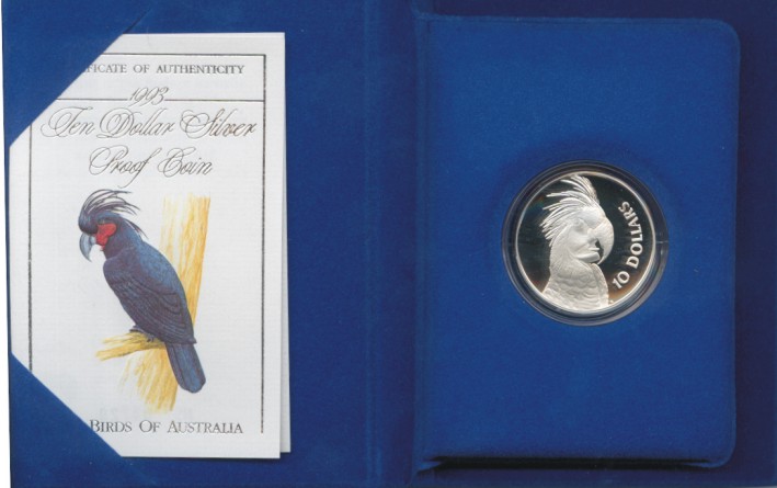 Thumbnail for 1993 Birds of Australia $10 Proof - Palm Cockatoo