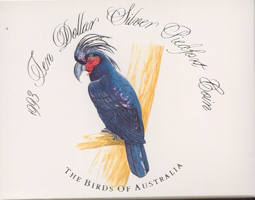 Thumbnail for 1993 Birds of Australia Piedfort $10 Proof - Palm Cockatoo