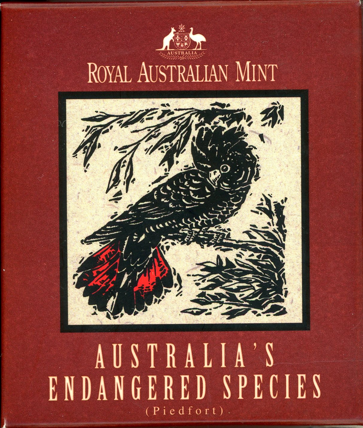 Thumbnail for 1997 Endangered Species $10 Silver Piedfort - Southen Red Tailed Black Cockatoo