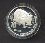 Thumbnail for 1998 Endangered Species $10.00 Silver Proof - Northern Hairy-Nosed Wombat