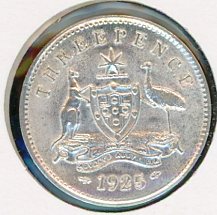 Thumbnail for 1925 Threepence aEF