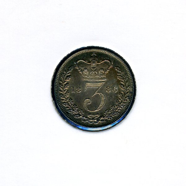 Thumbnail for 1886 Three Pence - Uncirculated