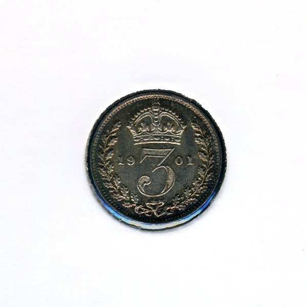 Thumbnail for 1901 Three Pence - Uncirculated
