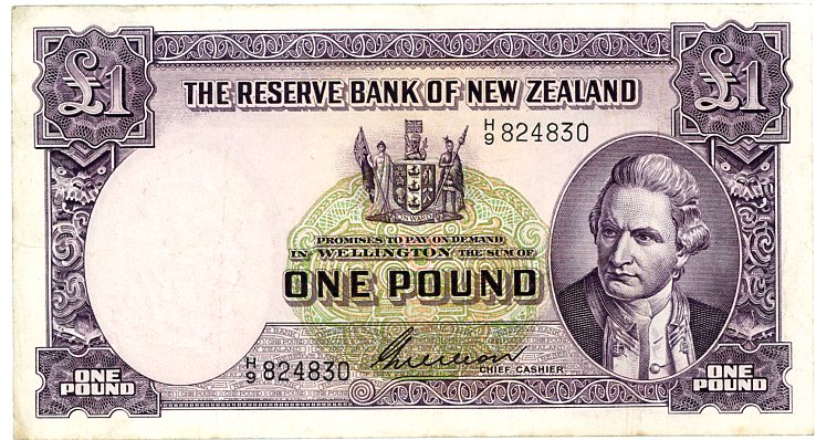 Thumbnail for 1950's New Zealand One Pound Wilson VF - H9 824830
