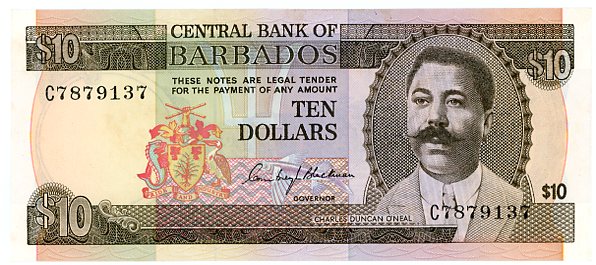 Thumbnail for 1973 Barbados $10 C7879137 UNC