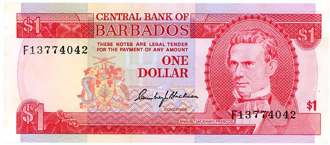 Thumbnail for 1973 Barbados $1 FI 3774042 UNC 