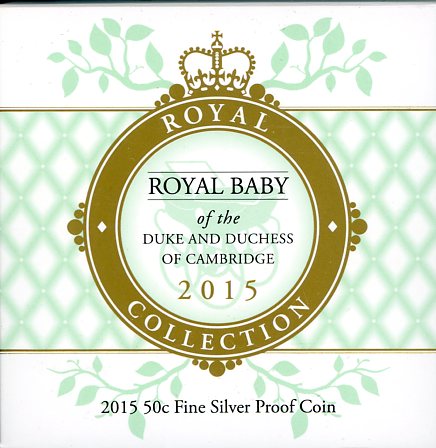 Thumbnail for 2015 50c Fine Silver Proof Coin - Royal Baby of Duke and Duchess of Cambridge