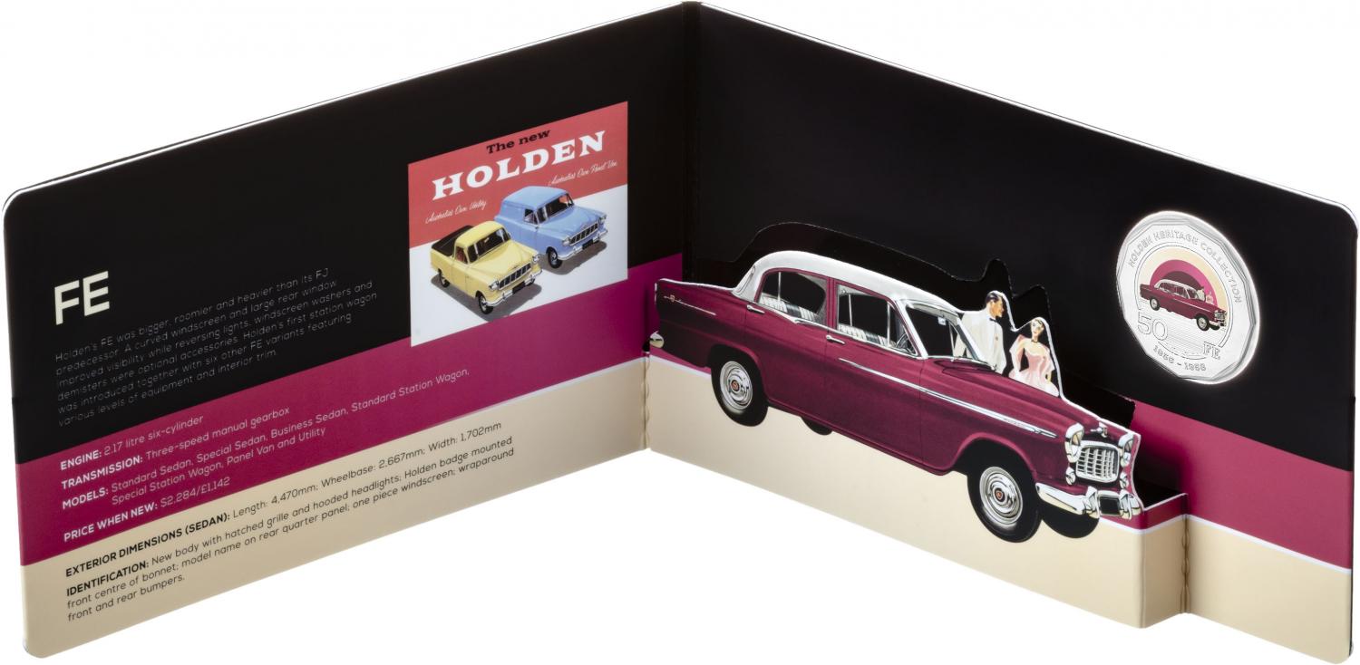 Thumbnail for 2016 Holden Heritage Coloured Fifty Cent - FE Holden