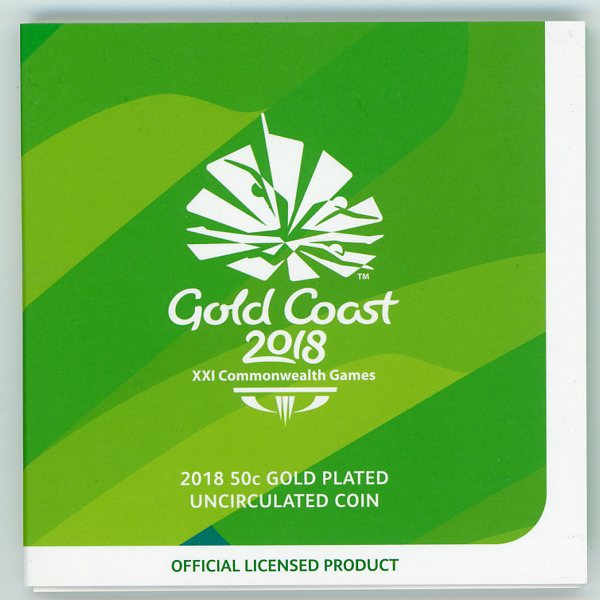 Thumbnail for 2018 Australian Commonwealth Games Gold Plated Fifty Cent