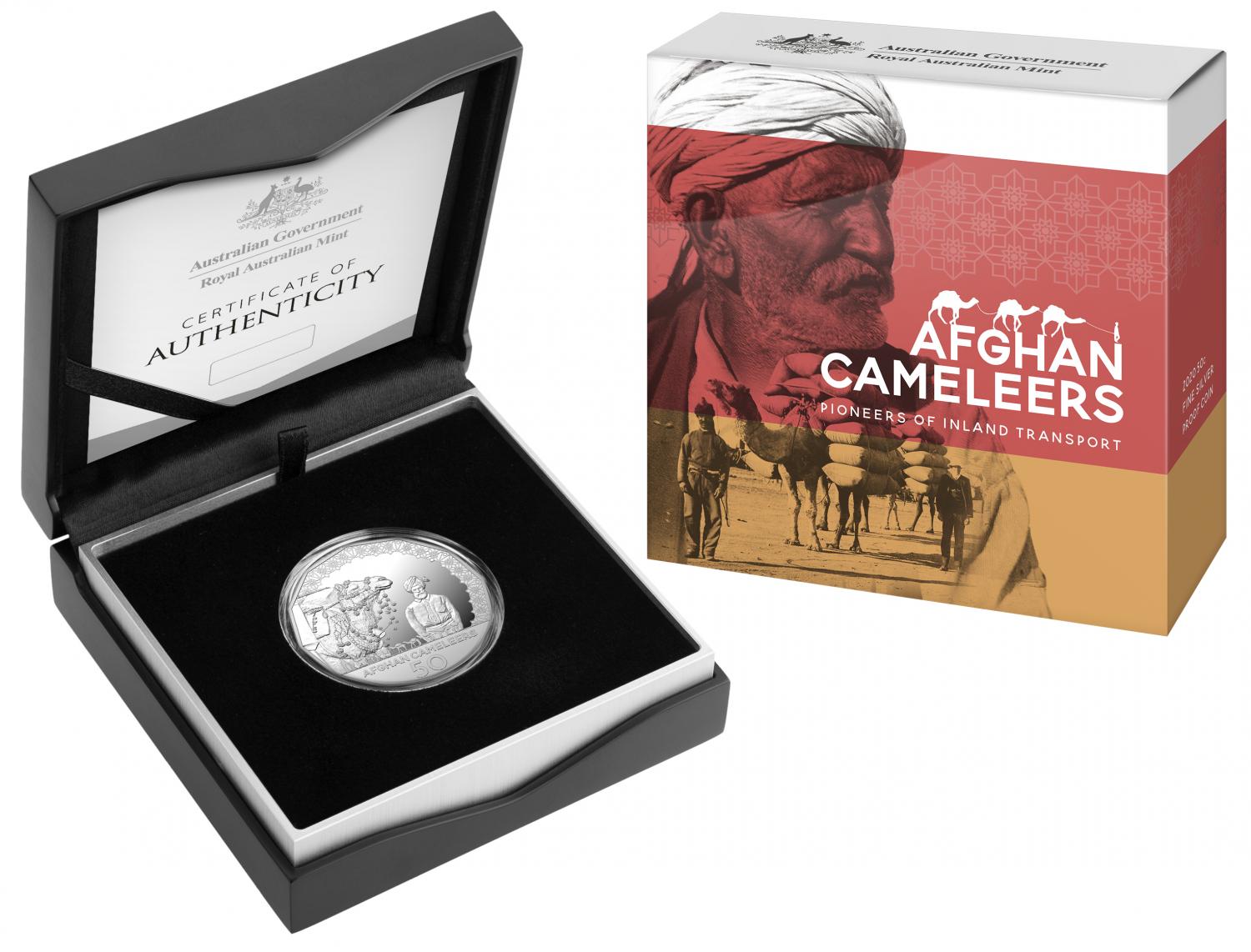 Thumbnail for 2020 Afghan Cameleers Silver Fifty Cent Proof Coin