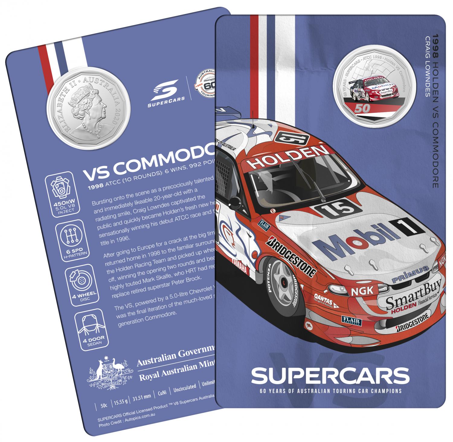 Thumbnail for 2020 60 Years of Australian Touring Car Champions Holden VS Commodore.  