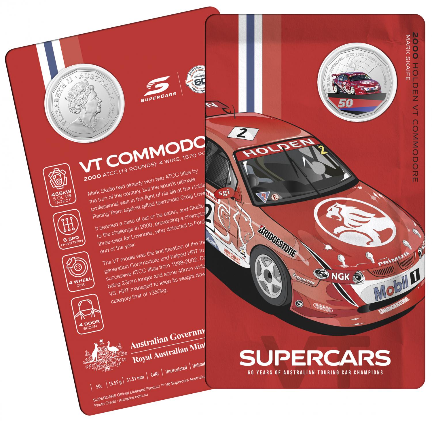 Thumbnail for 2020 60 Years of Australian Touring Car Champions Holden VT Commodore. 