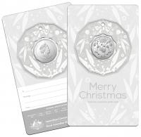 Image 5 for 2020 Christmas .50¢ UNC Coin on Card Decoration - Set of 5 Different Colours 