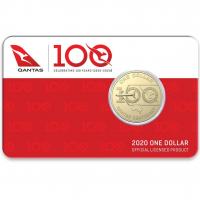Image 1 for 2020  QANTAS Centenary - Celebrating 100 Years $1 AlBr UNC Coin