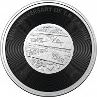 Image 2 for 2020 20c Coloured Uncirculated Coin 45th Anniversary ACDC - T.N.T. Album Release