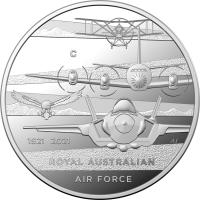 Image 2 for 2021 Heroes of the Sky $1 Silver Proof 'C' Mintmark Coin