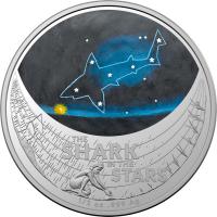 Image 4 for 2021 $1 Coloured Half oz Silver Frunc Coin - Star Dreaming - Beizam Shark in the Stars