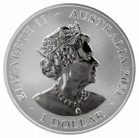 Image 2 for 2021 $1 Great White Shark 1oz  99.9 Silver Brilliant UNC Bullion Investment Coin - Australia's Most dangerous Series
