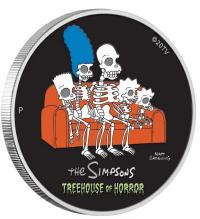 Image 2 for 2022 The Simpsons Treehouse of Horror 1oz Coloured Silver Proof