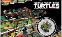 Image 1 for 2024 $1 Teenage Mutant Ninja Turtles 40th Anniversary 1oz Silver COLOURED Tuvalu Coin in Card (Perth Mint)