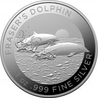Image 1 for 2021 $1 1oz Silver Coin Fraser's Dolphin