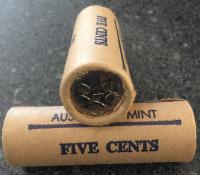 Image 1 for 1987 Royal Australian Mint Five Cent Roll