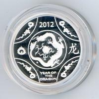 Image 2 for 2012 Lunar Series - Year of the Dragon $1 Silver Proof Coin