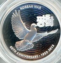 Image 2 for 2013 $1 Silver Proof Coin - 60th Anniversary Korean War