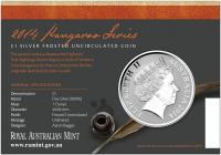 Image 2 for 2014 $1 Silver Frosted Coin Kangaroo Series - Explorer's First Sightings