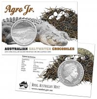 Image 1 for 2015 Australian Silver 1oz Saltwater Crocodile - Agro Jr